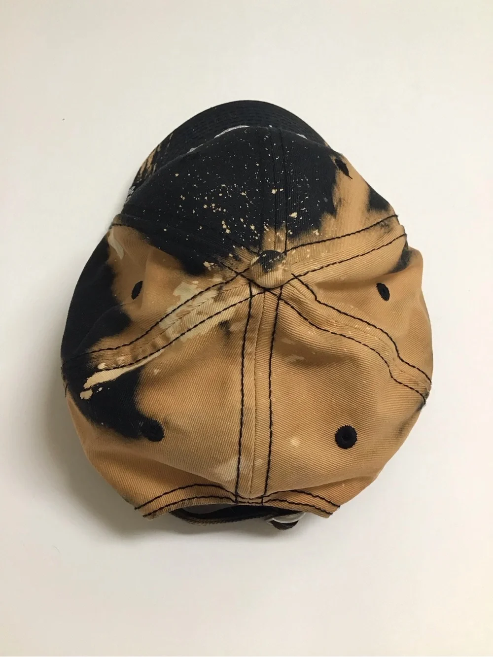 AC/DC Back in Black Cap Dyed Hat Metallic Embroidery Adjust Angus Young Vintage
